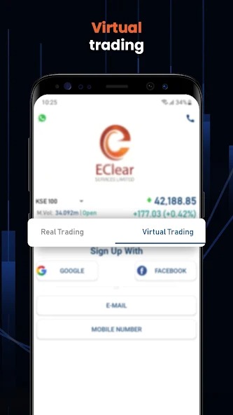 Place buy and sell orders with market depth on the OS Capital app