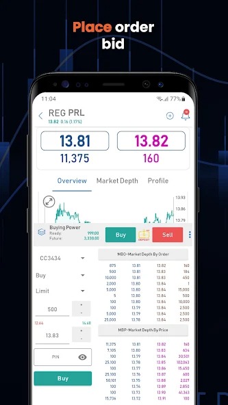 Keep track of your trading activity log on the OS Capital app
